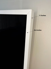 Custom TV frame - Modern White